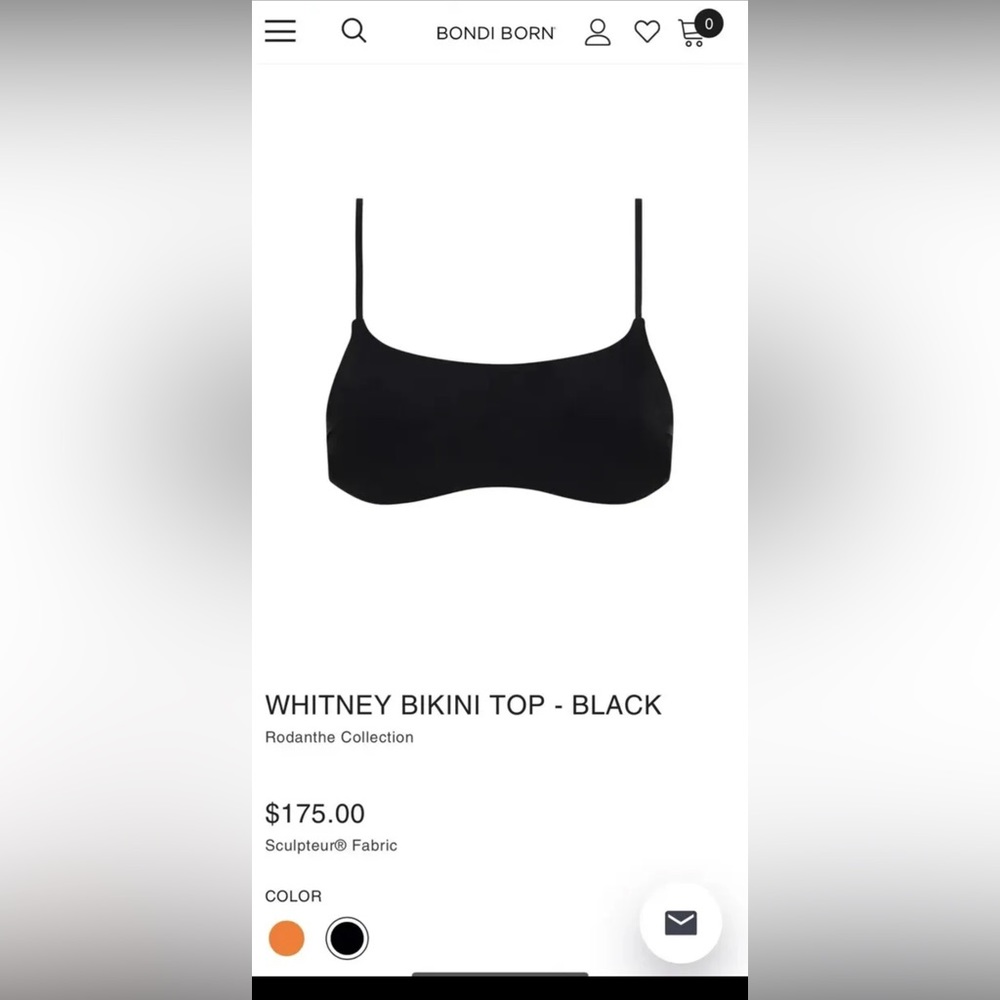 Bondi Born Whitney Bikini Top. Authentic!!!